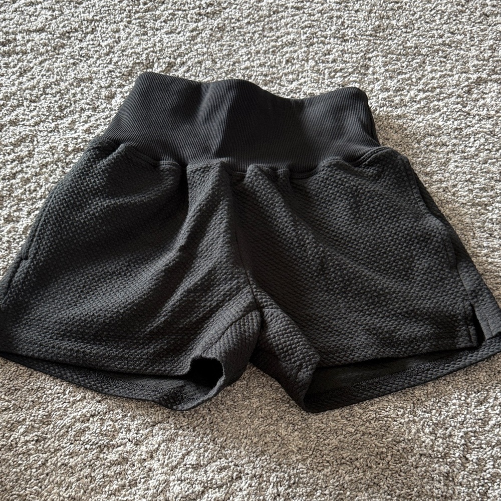 Black Women's High-Waisted Shorts